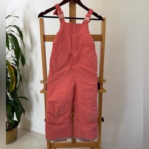 Hanna Andersson Coral Kids Snow Overalls